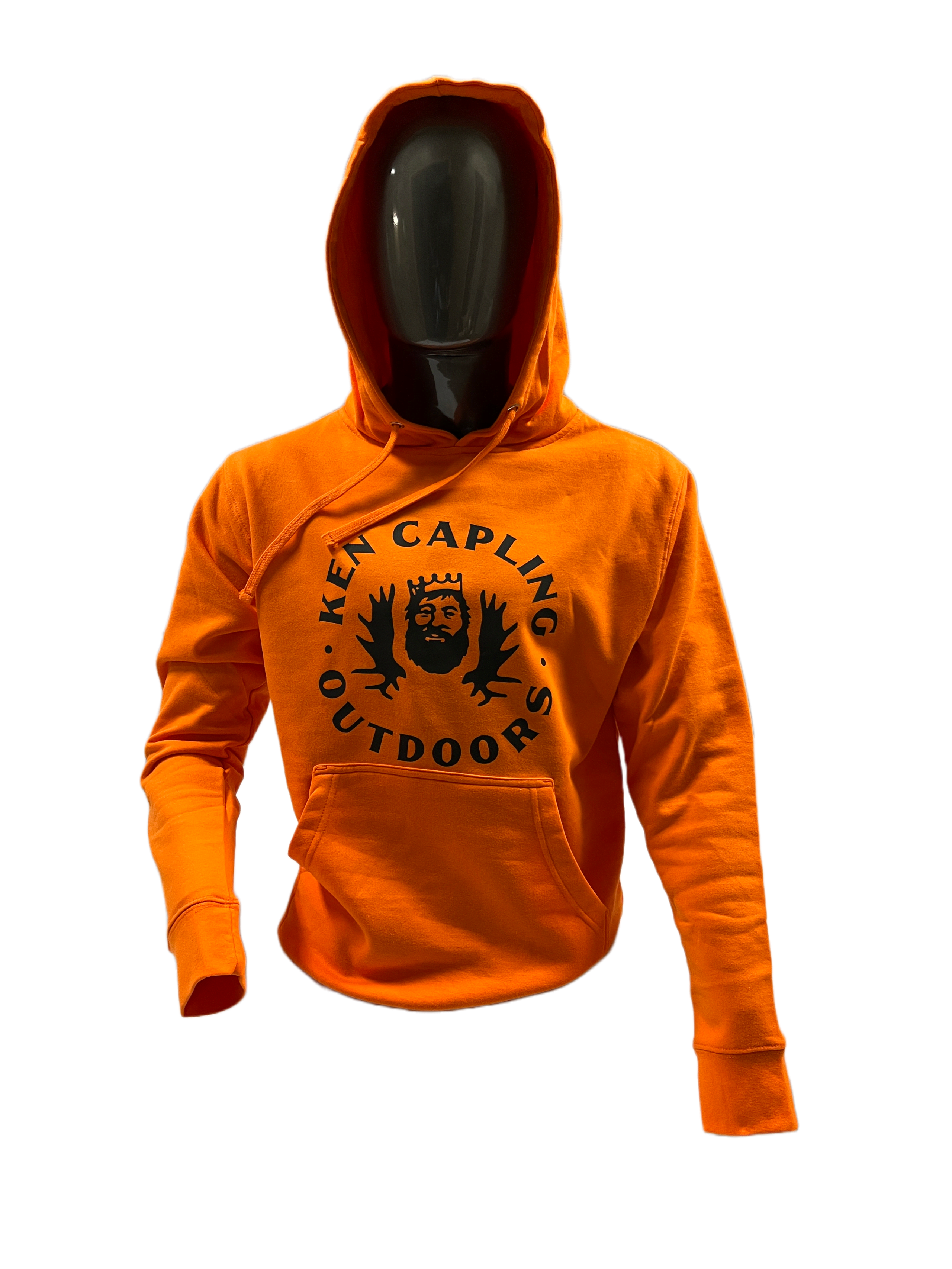 KCs 22" Moose Mag standing on its round end, logo facing the camera and transparent background