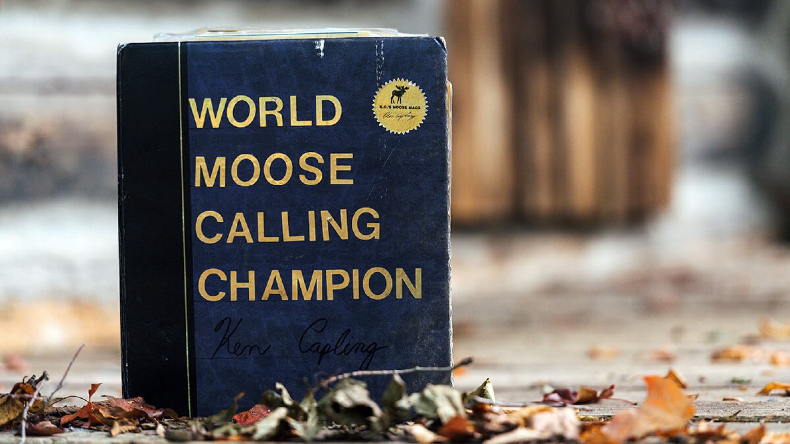 World Moose Calling Champion Book of honour for Ken Capling