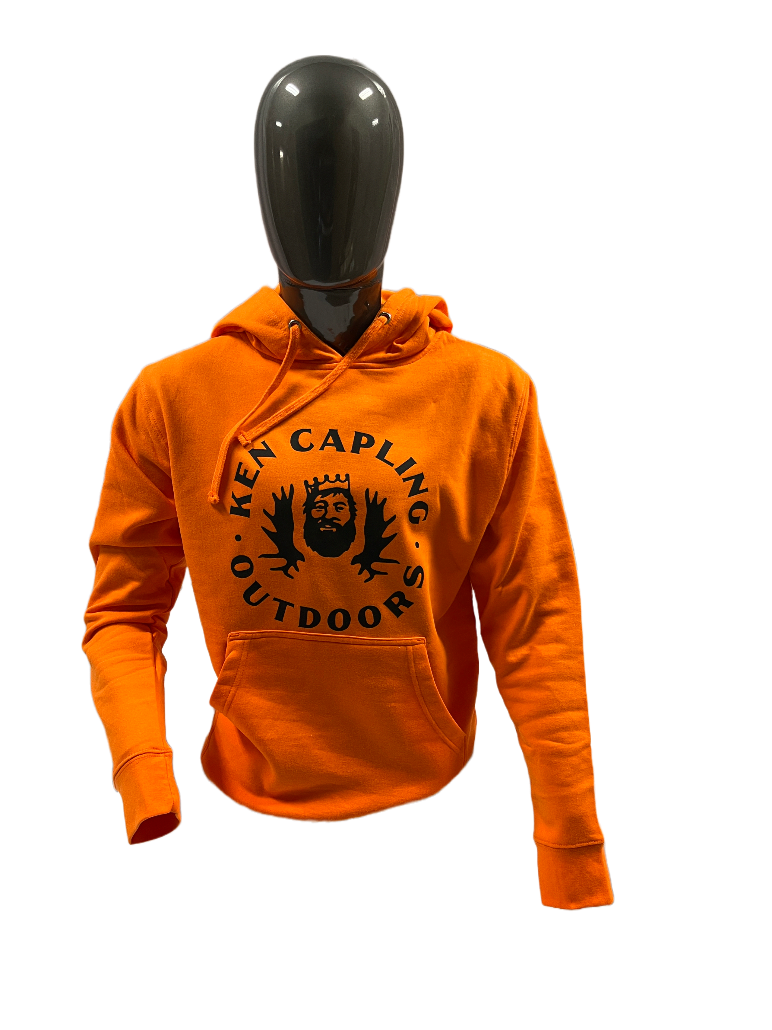 KCs 22" Moose Mag standing on its round end, logo facing the camera and transparent background